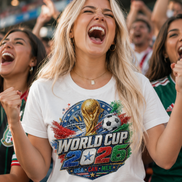 2026 World Cup Soccer Fan T-Shirt, USA Canada Mexico Football Tee